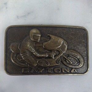 DAYTONA MOTORCYCLE DESIGN BELT BUCKLE - 3 3/4" X 2 1/4" - GW 10